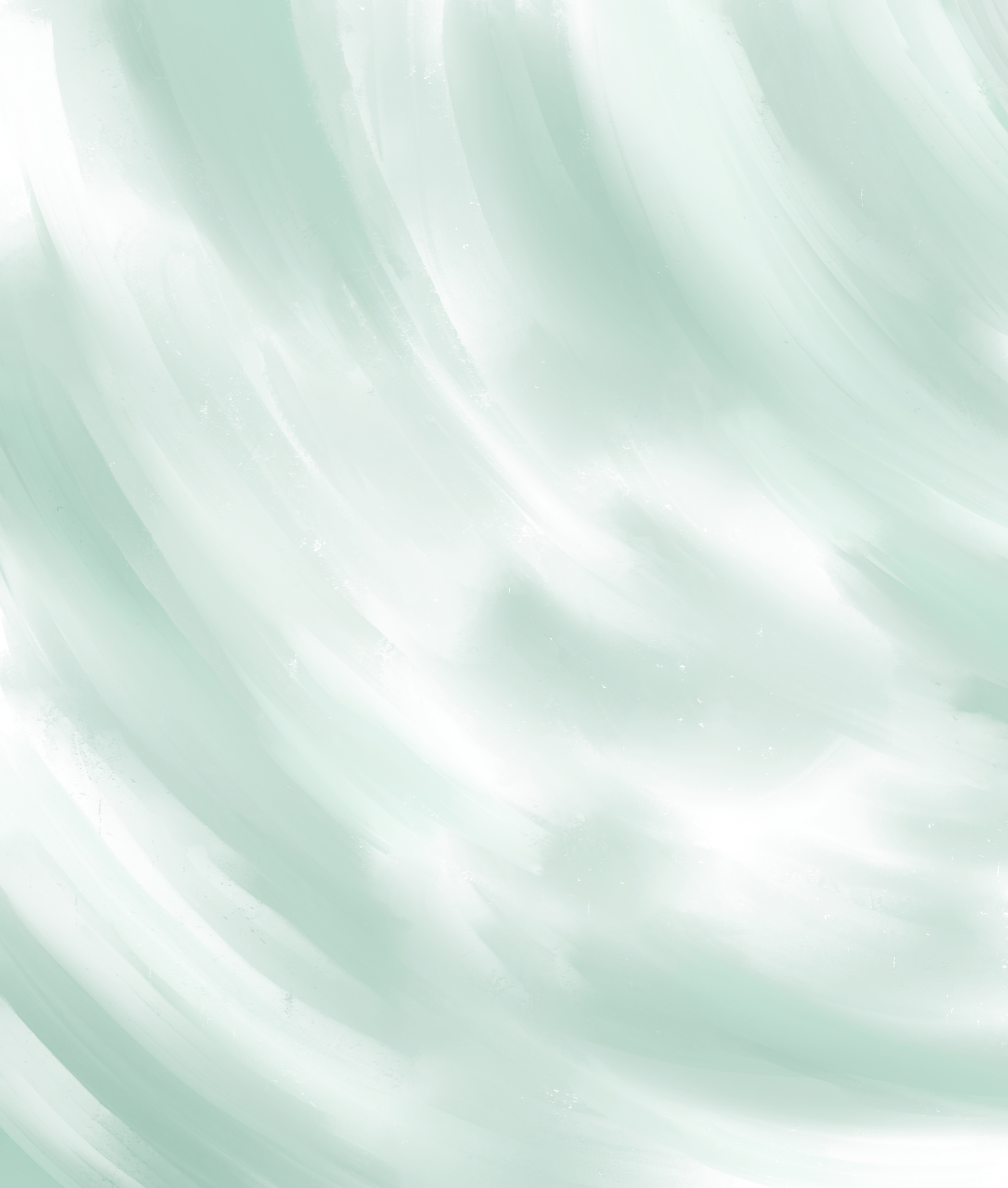 Green and White Abstract Painting